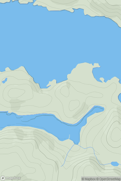 Thumbnail image for Meall Ban [Cape Wrath Peninsula] showing contour plot for surrounding peak